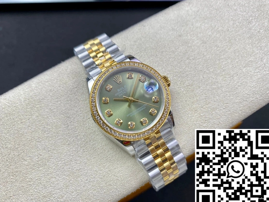 M278383RBR-0030 Factory EW Dial Green Rolex 31MM Datejust 0722